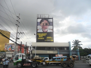 Stop Torture Campaign Billboard, Manila, Philippines, November 2014